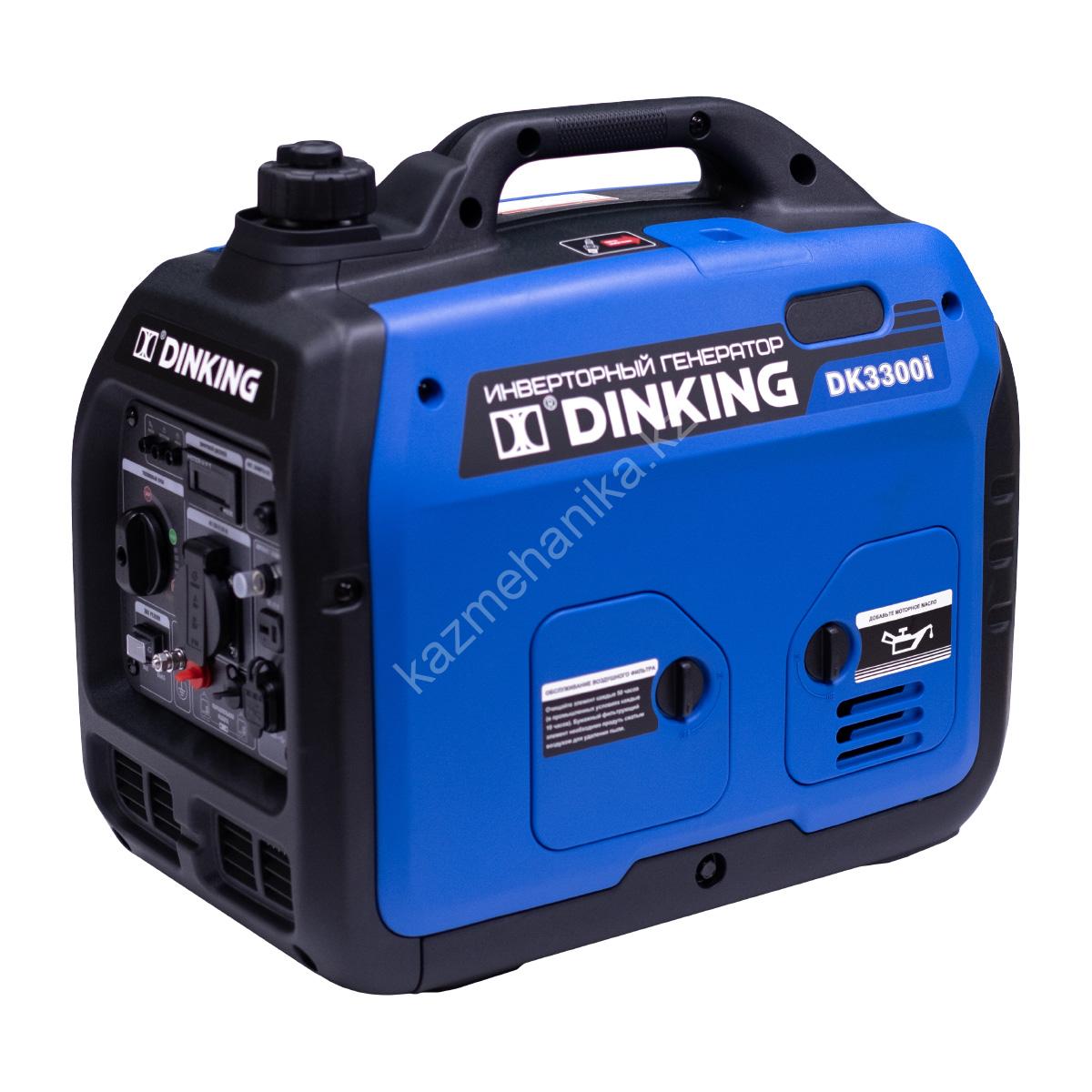 Генератор бензиновый инверторный Dinking DK3300i (3,3кВт, 230В/50Гц, DK164, бак 4л.)