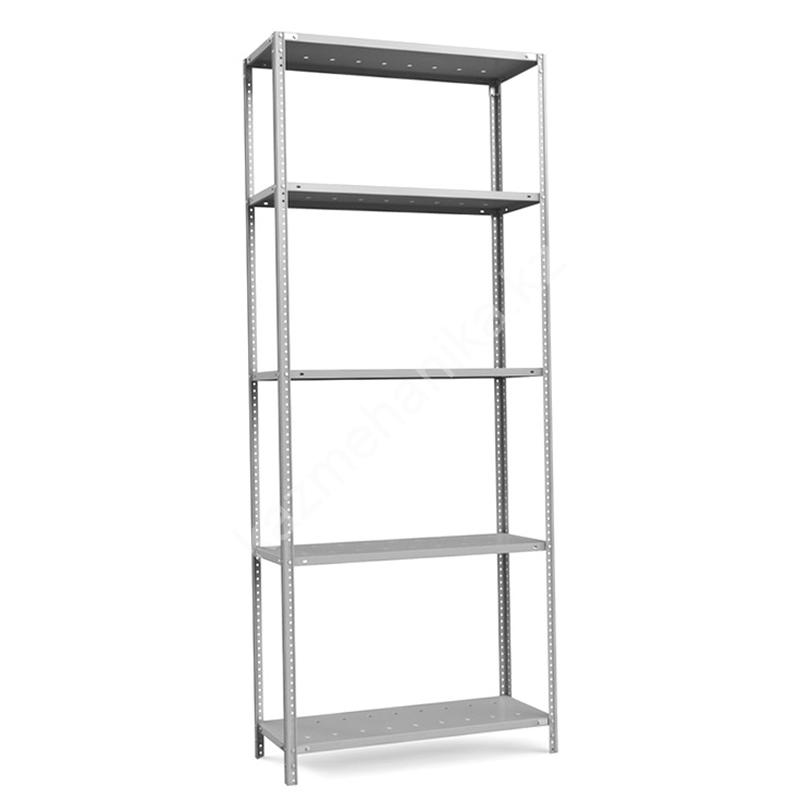 Стеллаж металлический ТС Лайт, 2500x1200x500 мм. Полки: 5 шт. металл перф. (ТС 25120551) 01 251250502 a