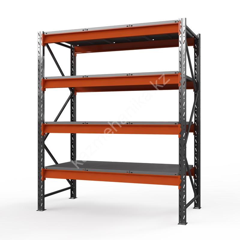 Стеллаж металлический Оптима, 2500x1250x785 мм. Ярусы: 4 шт. метал. 04 2512578401 a