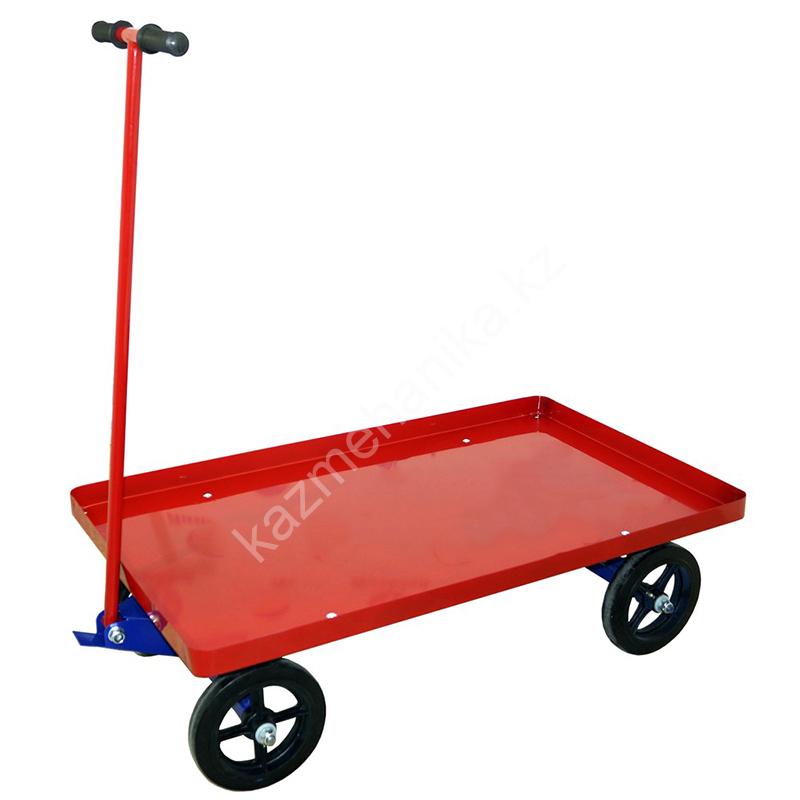 Тележка платформенная с поворотной осью ТПО 7 (г/п 600 кг, 1400x800 мм, колеса литые чугунный обод 250 мм) 65 0510 a