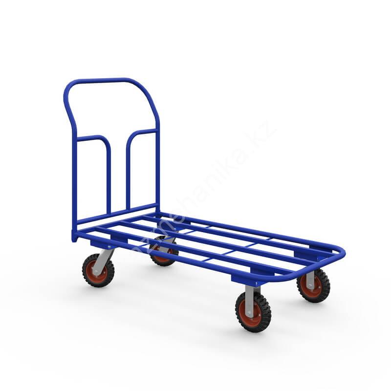 Тележка платформенная каркасная ТК 8 (г/п 500 кг, 1000x700 мм, колеса литая протекторная резина 200 мм) 65 0875 a