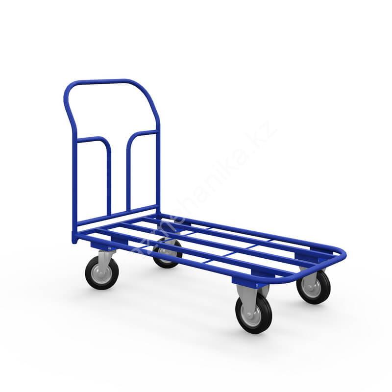 Тележка платформенная каркасная ТК 10 (г/п 300 кг, 1800x800 мм, колеса черная резина 125 мм) 65 0884 a