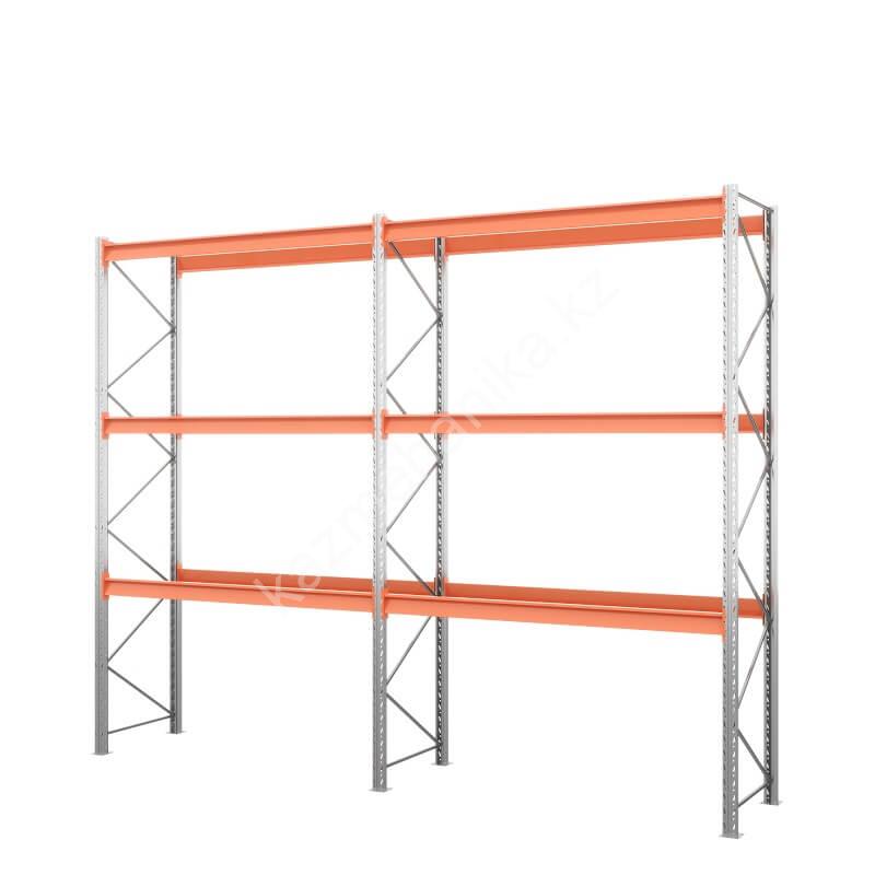 Две секции стеллажа металлического паллетного (4500х1800х1100 мм), 3 яруса 96 4518113002 b