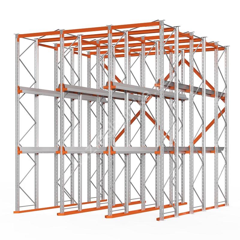 Стеллаж набивной паллетный (5000х4540х5000 мм), 3 линии, 3 яруса. 96 50455033 a