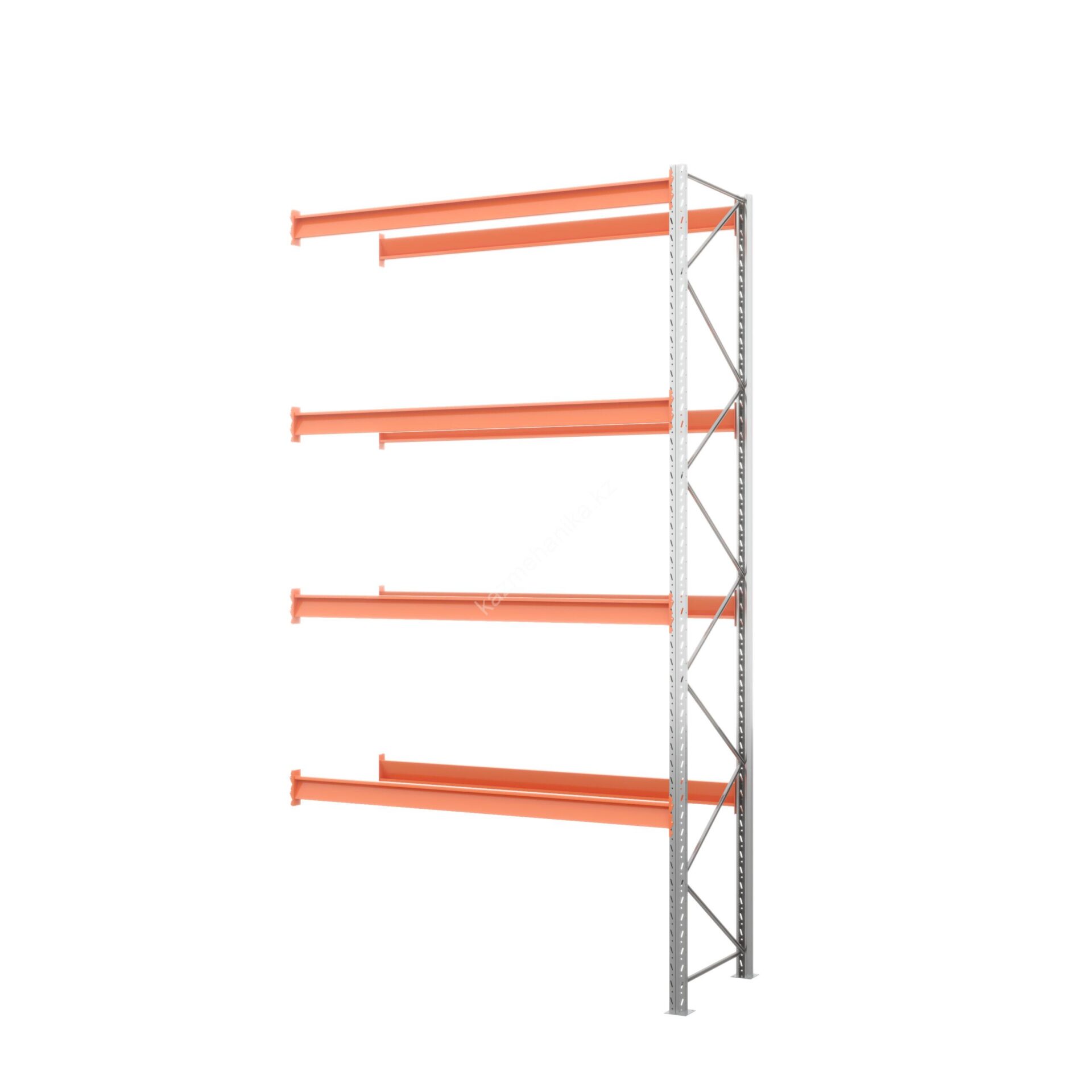 Секция приставная стеллажа металлического паллетного (5000х2700х1100 мм), 4 яруса 96 601811400P a scaled