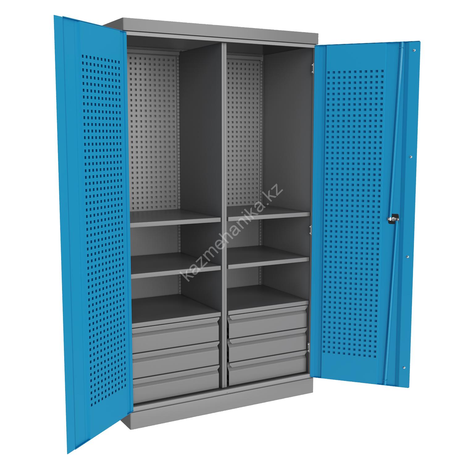 Шкаф металлический инструментальный TNC 182.6B.6S SHkaf instrumentalnyy Verstakoff PRF Q PYA6P6