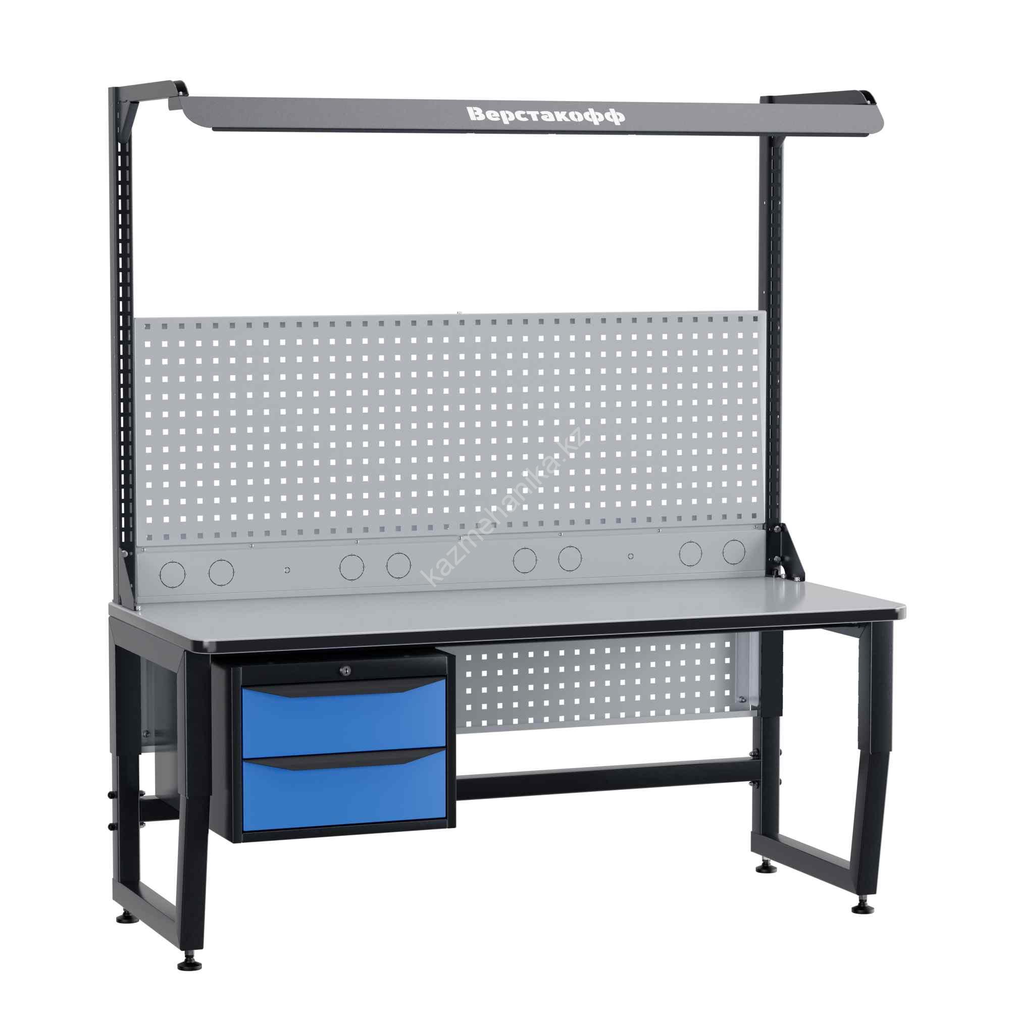 Антистатический стол SPC A16.2-1FR table antistatic tumba2 blok komm perfopanel svet