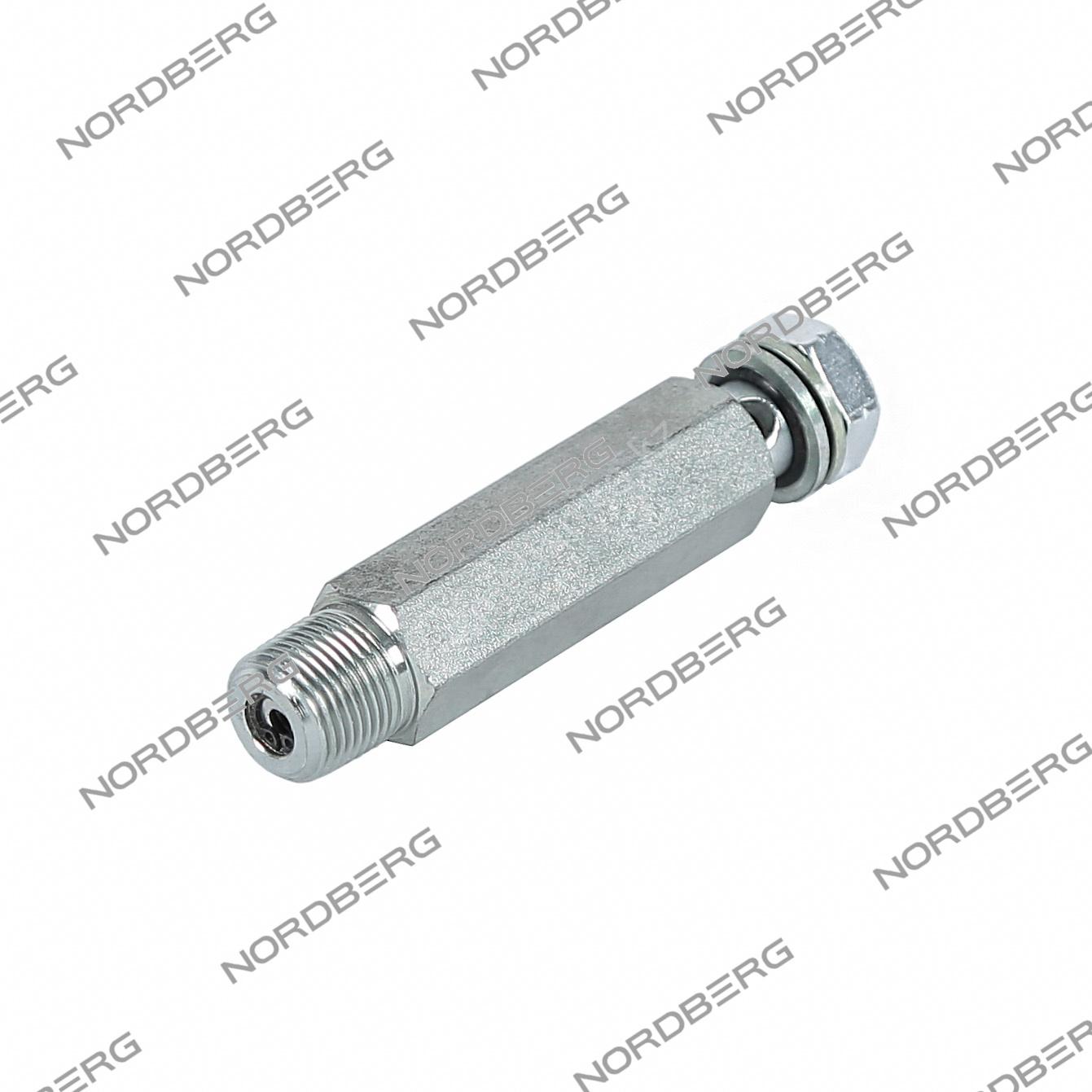 Клапан парашутный в сборе для цилиндра двухстоечных подъемников N4122AE-5, N4122HM-5, N4122H1M-5 NORDBERG 02-00018490 Фотография: Клапан парашутный в сборе для цилиндра двухстоечных подъемников N4122AE-5, N4122HM-5, N4122H1M-5 NORDBERG 02-00018490