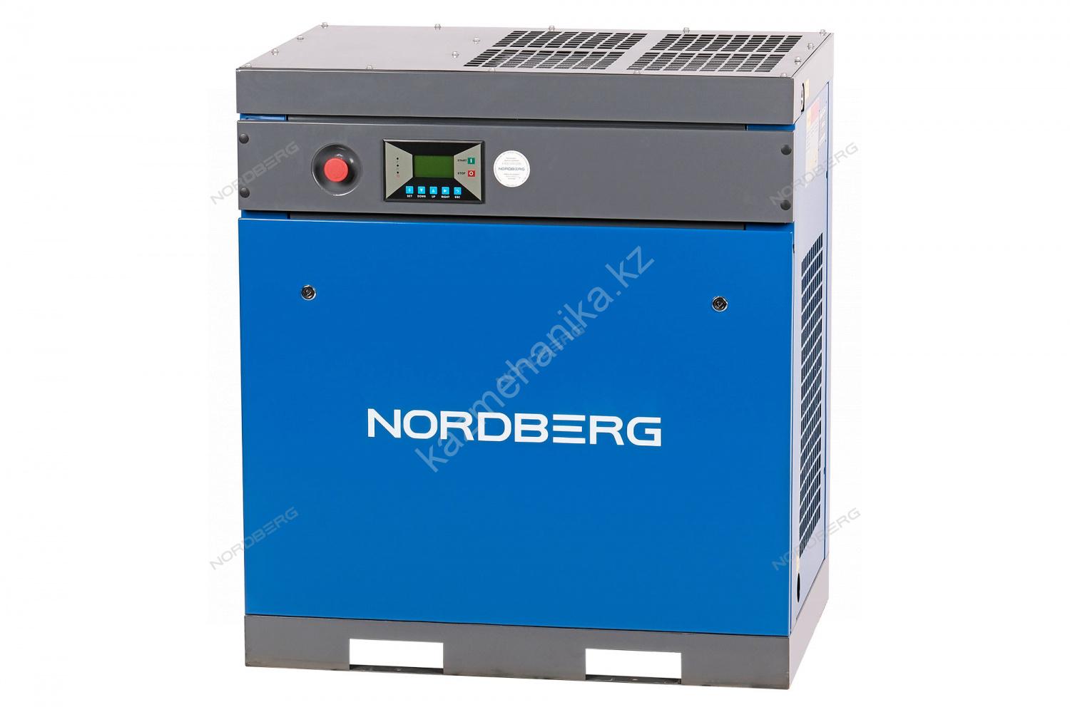 Компрессор винтовой, 11 кВт, 1550 л/мин, 10 бар, IP23, без ресивера NORDBERG NCB15 Фотография: Компрессор винтовой, 11 кВт, 1550 л/мин, 10 бар, IP23, без ресивера NORDBERG NCB15