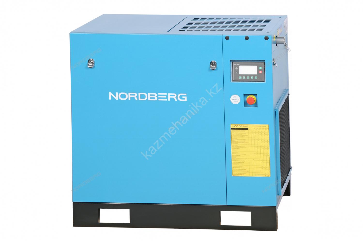 Компрессор винтовой, 15 кВт, 10 бар, 1910 л/мин, IP55, без ресивера NORDBERG NCC20 Фотография: Компрессор винтовой, 15 кВт, 10 бар, 1910 л/мин, IP55, без ресивера NORDBERG NCC20