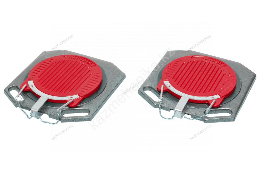 Круги поворотные (поворотные платформы) для сход-развала (комплект 2шт.) 400*400*50 NORDBERG TP2