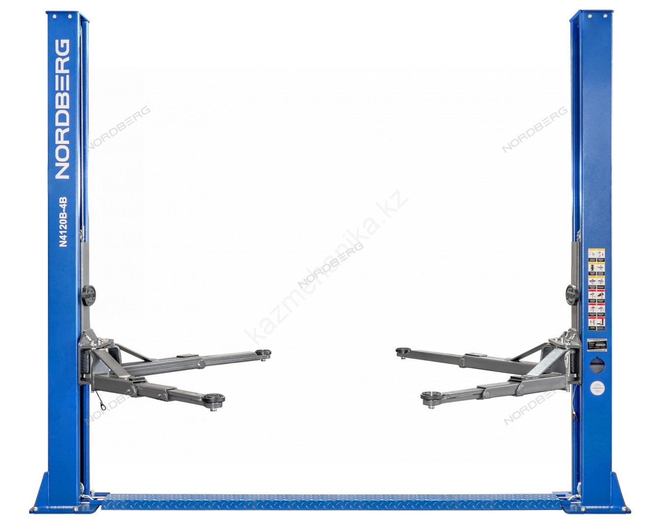 Подъемник двухстоечный 4 т, 220 В, синий NORDBERG N4120B-4B_3+2_220 Фотография: Подъемник двухстоечный 4 т, 220 В, синий NORDBERG N4120B-4B_3+2_220