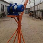 Мини-кран строительный TOR KM с поворотной стрелой и лебедкой KCD (TSA) 300/500 кг 60/30 м 220В