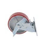 Колесо большегрузное поворотное SCpb 63 150 мм полиуретановое с тормозом (N)