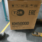 Генератор дизельный 5,0 кВт 220В с электростартером и колесами TOR KM5000D