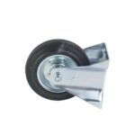 Колесо неповоротное усиленное резина FRC 63 160 мм