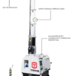 Мобильная мачта освещения TRIME X-CITY 4X160W LED (5,5м) светодиодная