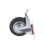 Колесо поворотное резина SCb 63 160 мм с тормозом (F)