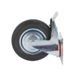 Колесо поворотное резина SCb 80 200 мм с тормозом (F)