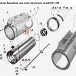 13 Барабан для талей электрических CD1 1,0 т 6 м