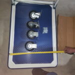 Тележка платформенная 150 кг TOR PH150 (740х480) со складной ручкой (резиновые колеса 100 мм)