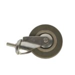 Колесо аппаратное поворотное SCtg 55 120 мм с болтом (серое) (F)