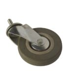 Колесо аппаратное поворотное SCtg 55 120 мм с болтом (серое) (F)
