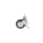 Колесо поворотное резина SCb 93 75 мм с тормозом (N)